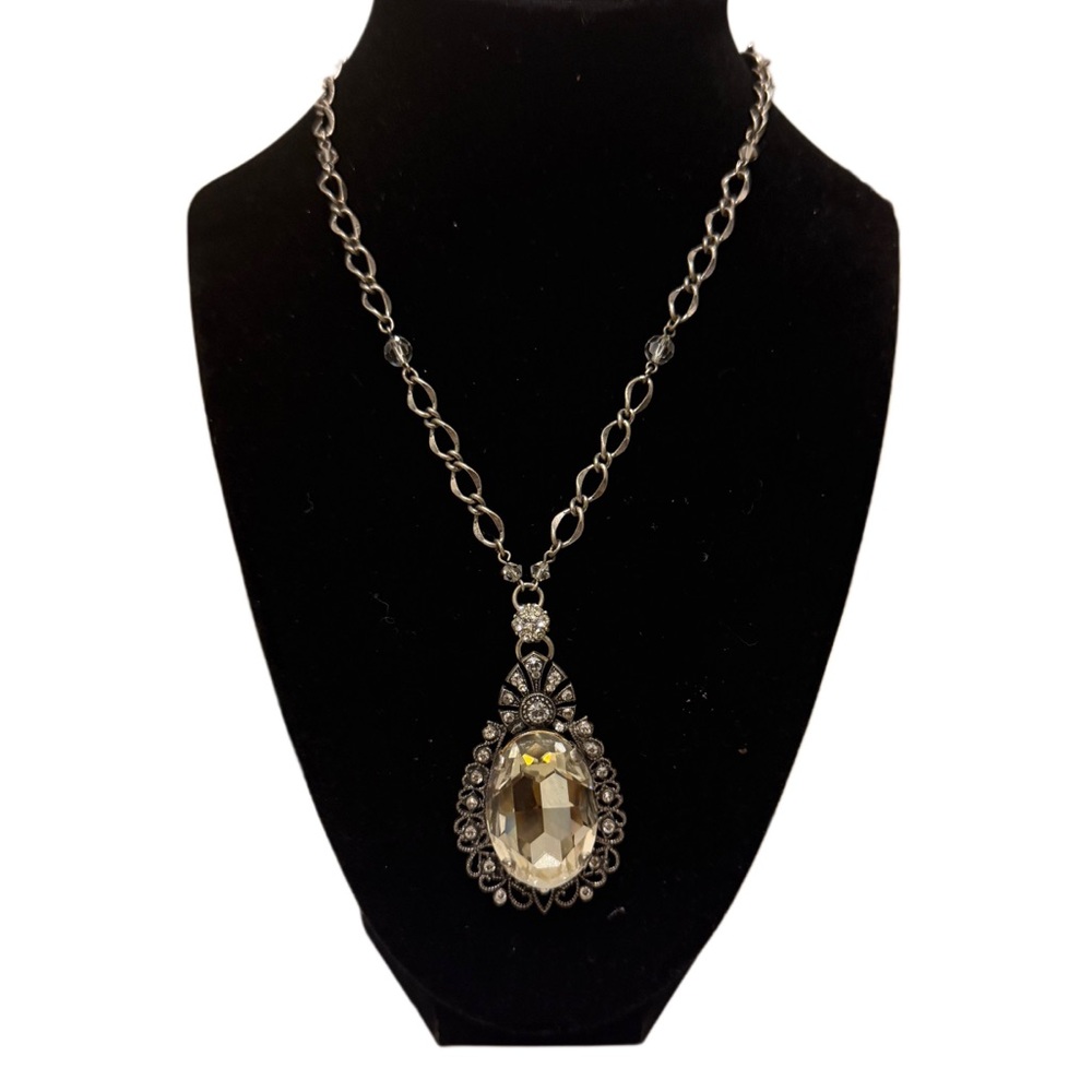 Signed Jaqueline Singh Paris Rhinestone Necklace